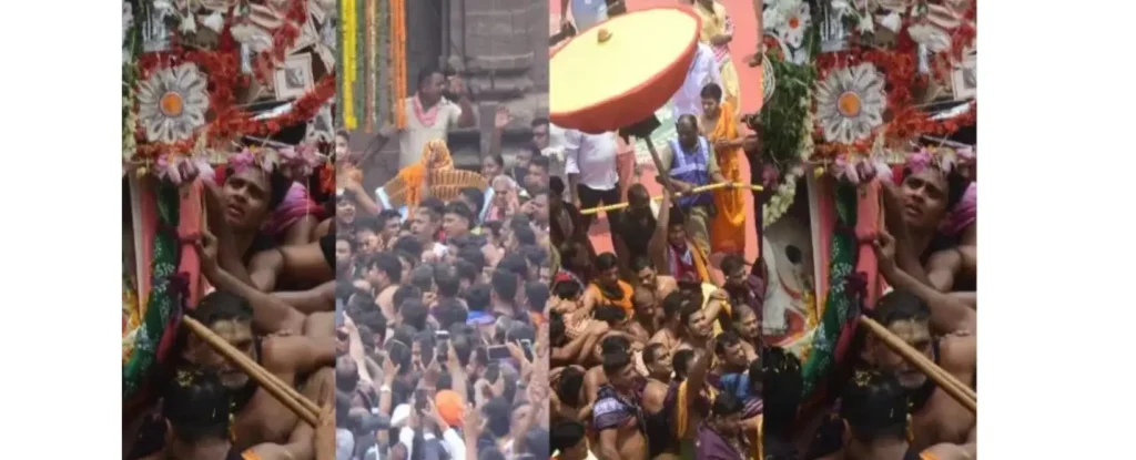 पुरी में जगन्नाथ रथ यात्रा के दौरान भगदड़(stampede), 3 की मौत, 50 घायल